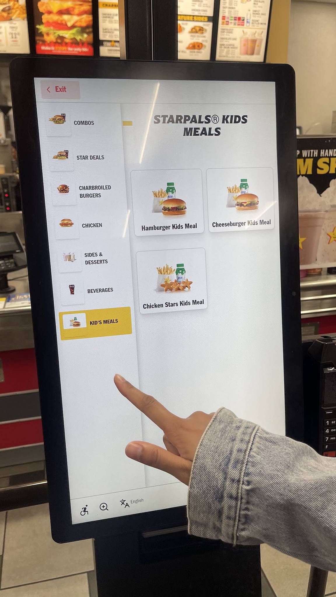 Carl's Jr. меню