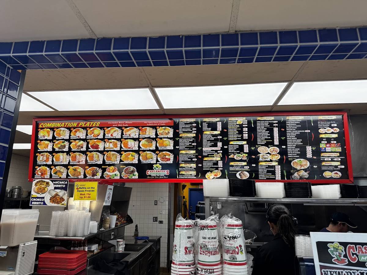 Castañeda's Mexican Food меню