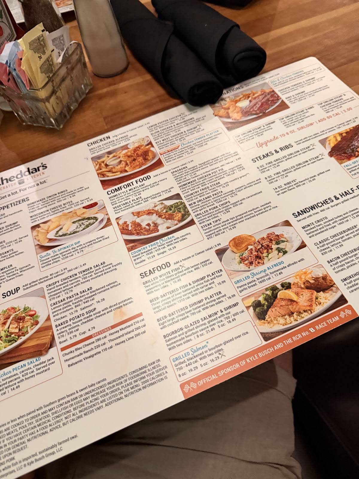 Cheddar's Scratch Kitchen меню