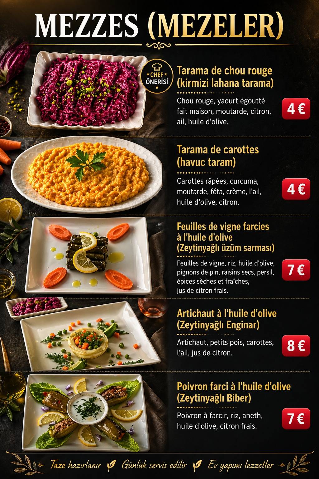 Chef Aysel меню