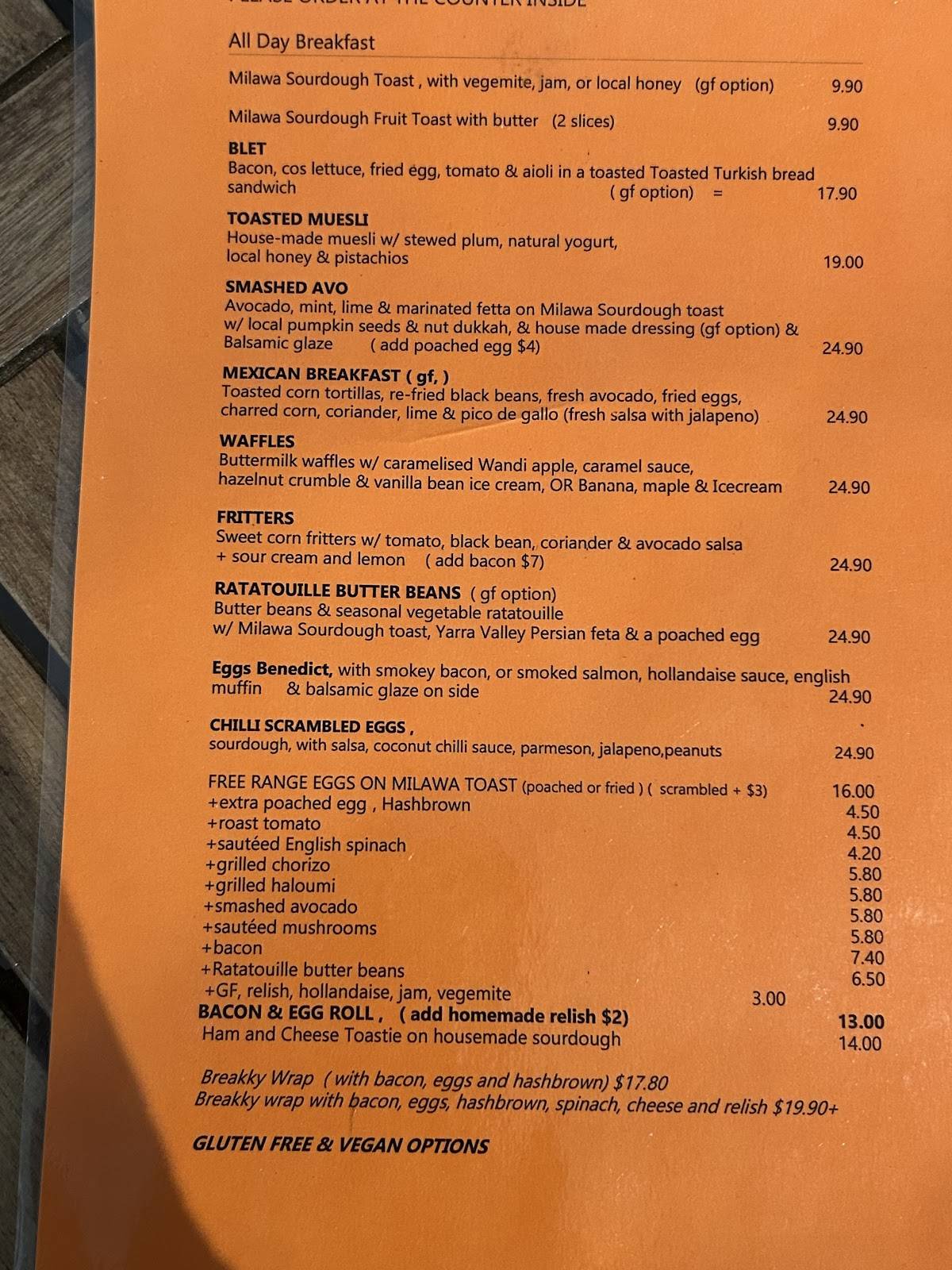 Cherry Walk Cafe меню