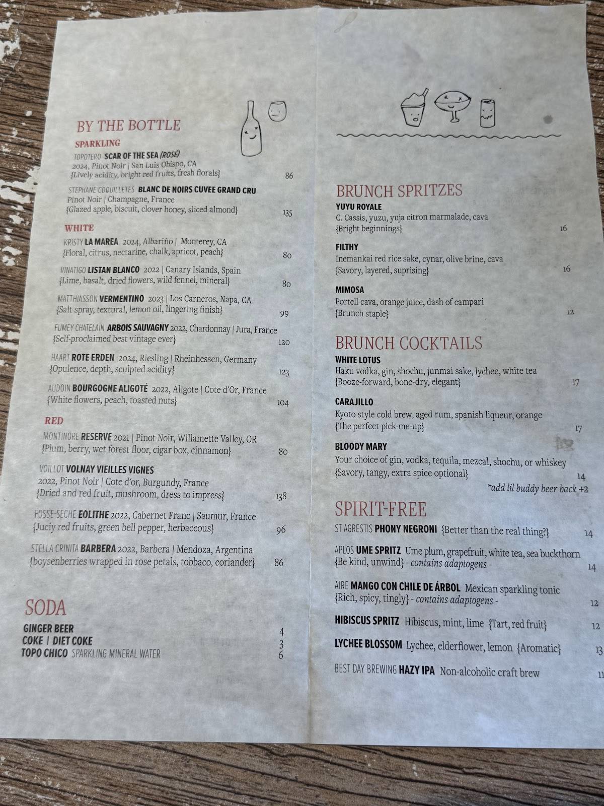 Mott St меню