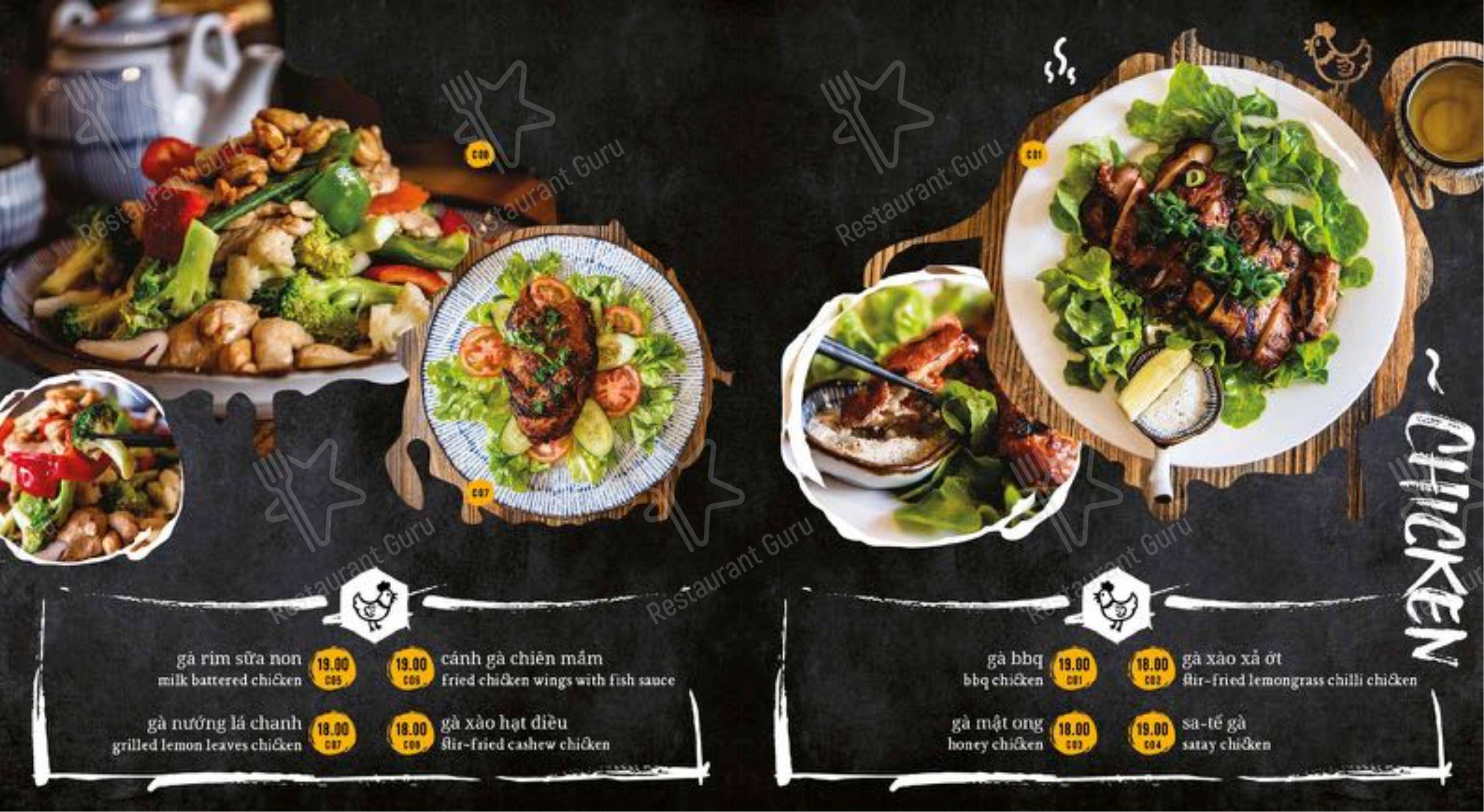 Меню ресторана Chopsticks Viet Restaurant - Меню