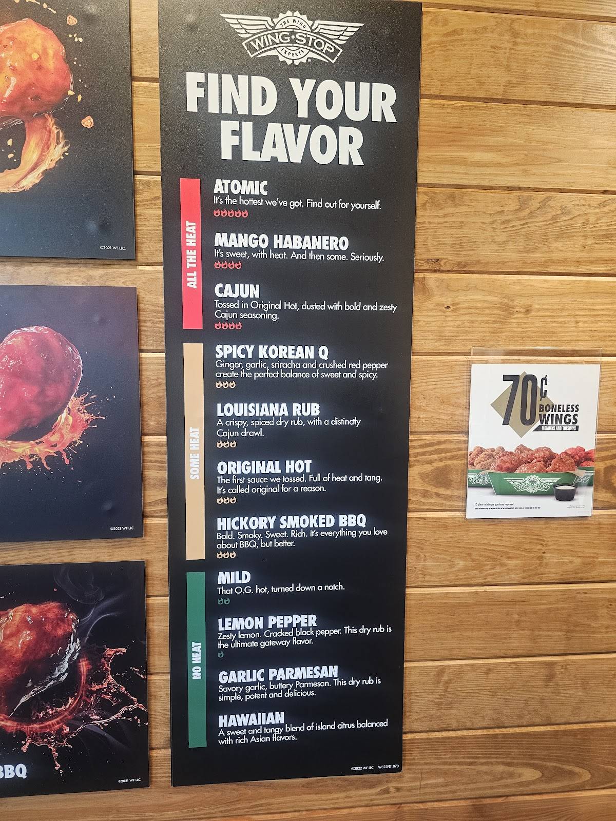 Wingstop меню