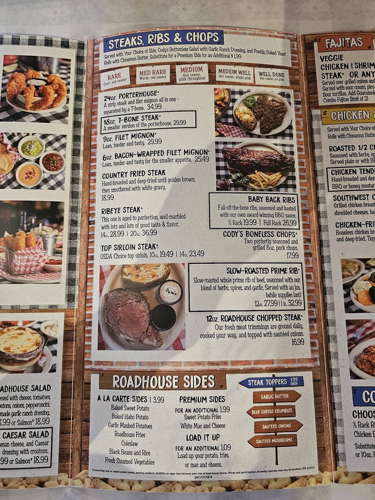 Cody's Original Roadhouse - Spring Hill меню