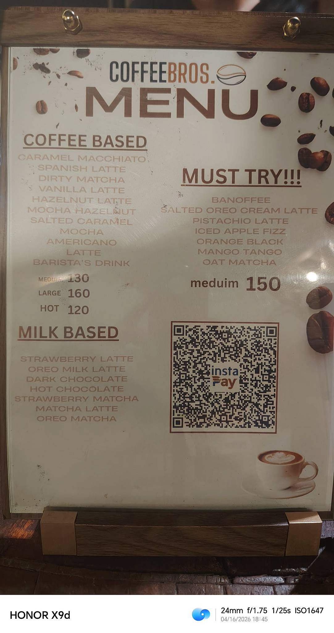 Coffee Bros. меню