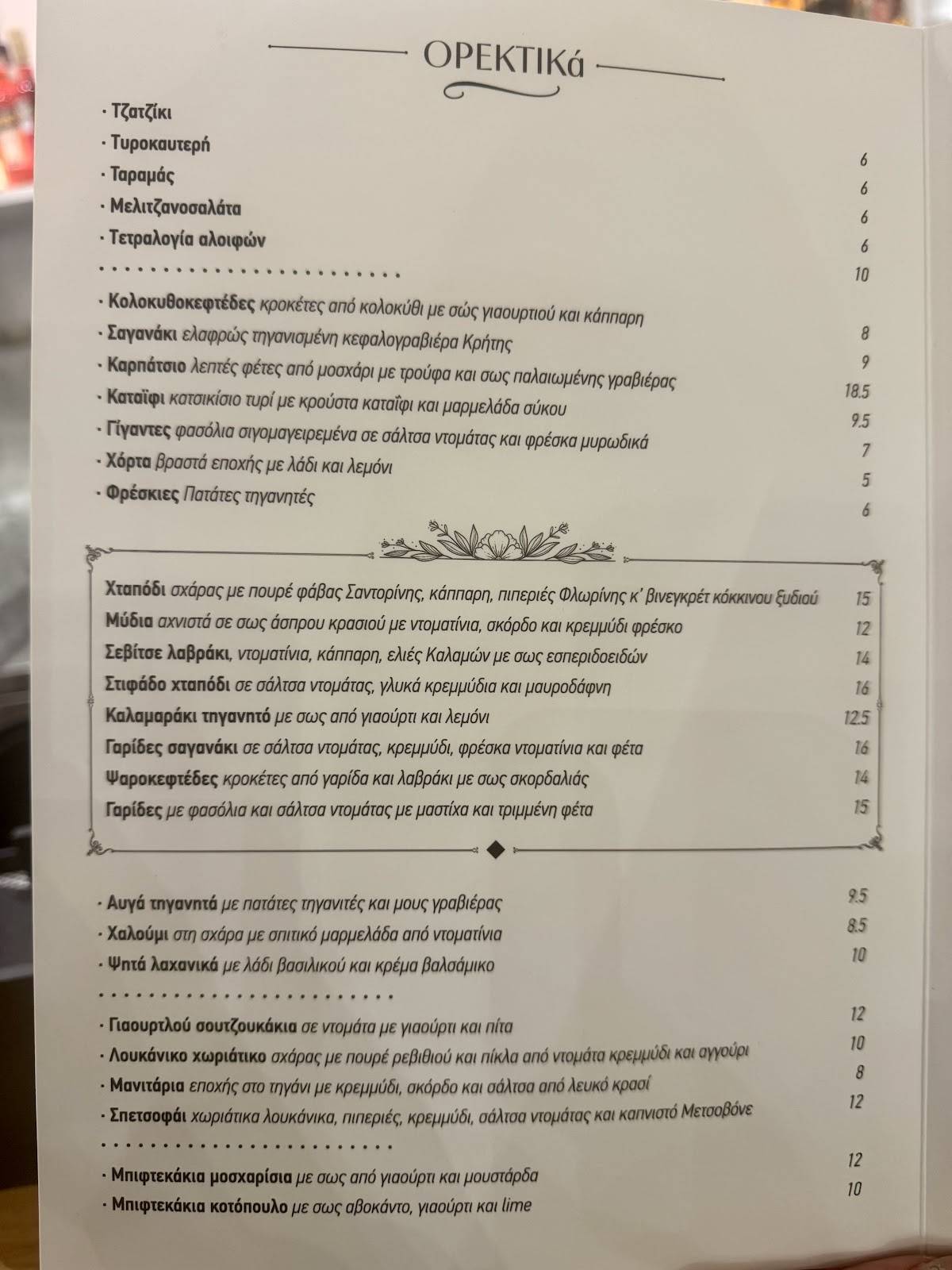 Contessina Comfort GastroBar меню