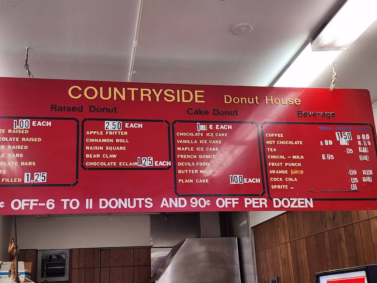 Countryside Donut House меню