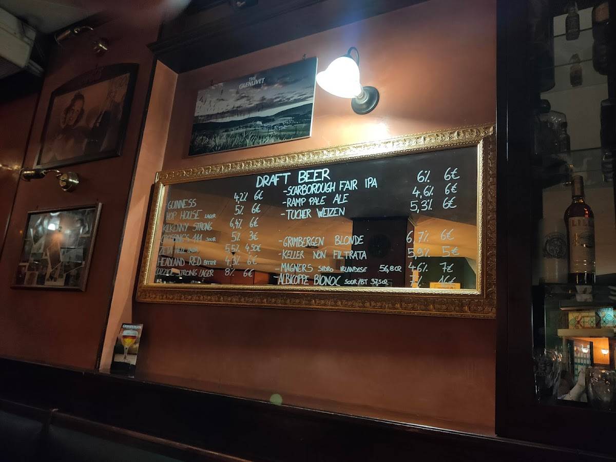 Crossing's Pub меню