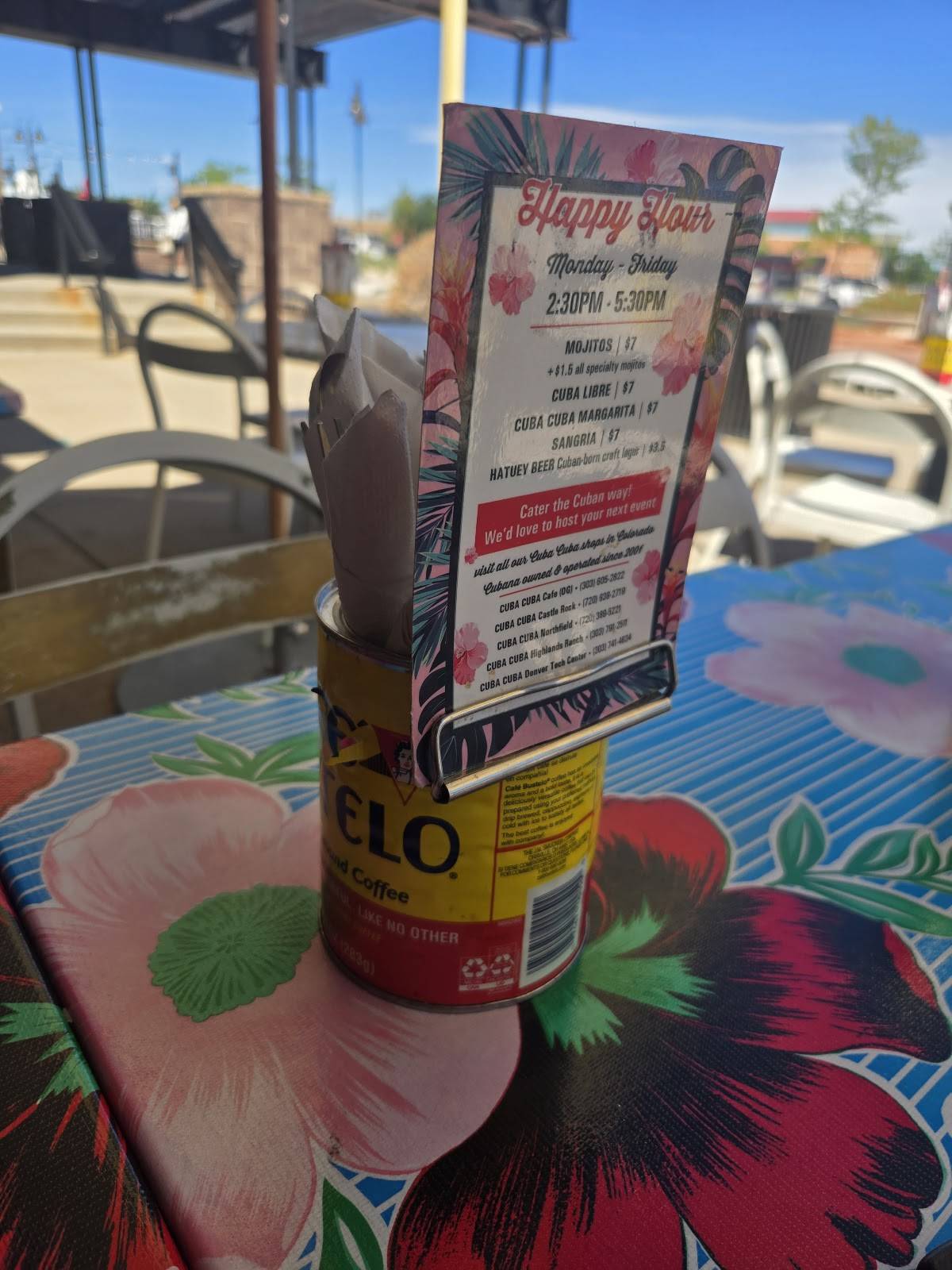 Cuba Cuba Highlands Ranch меню