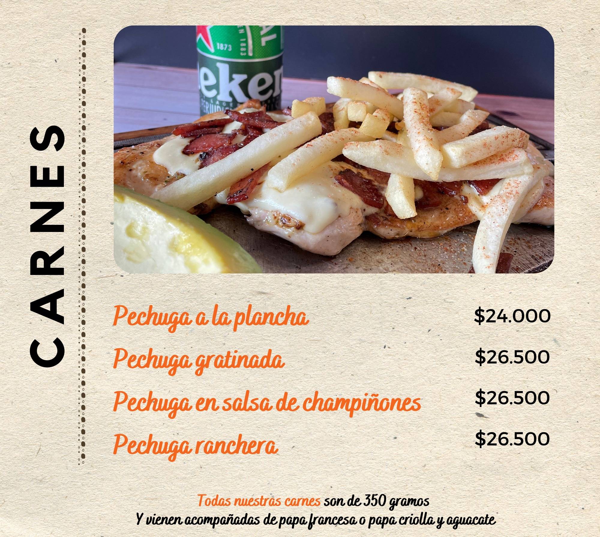 Cubanitos меню