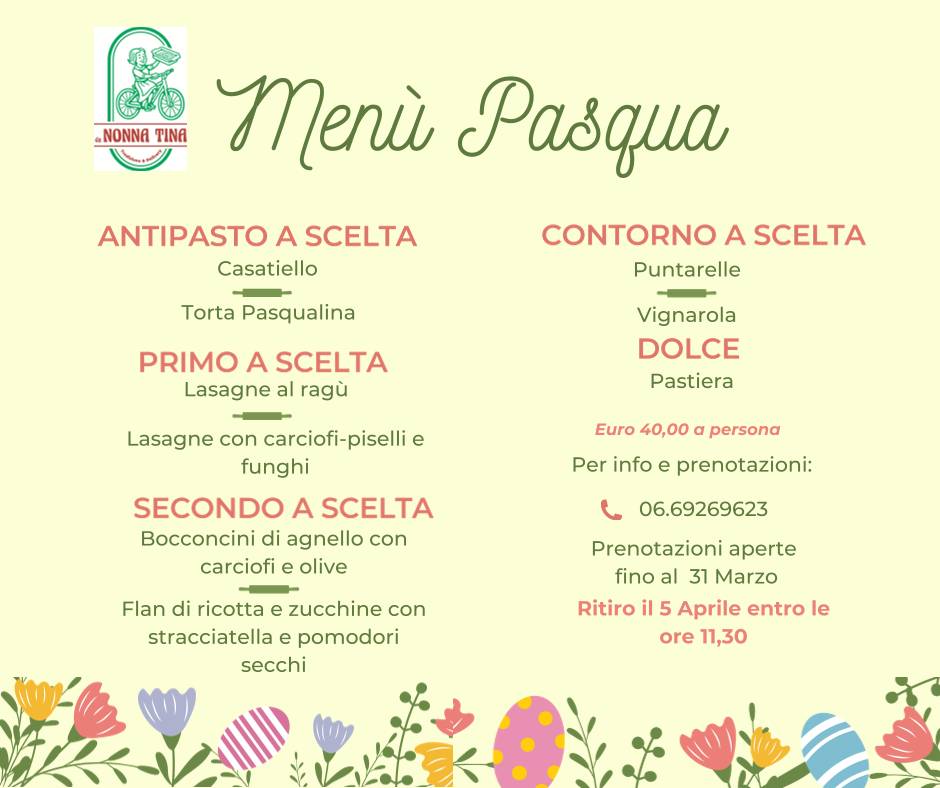 Da Nonna Tina - Ristorante Tradizione & Delivery меню
