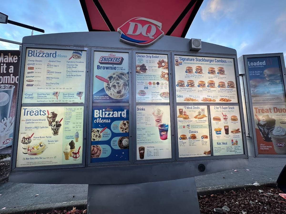 Dairy Queen Grill & Chill меню