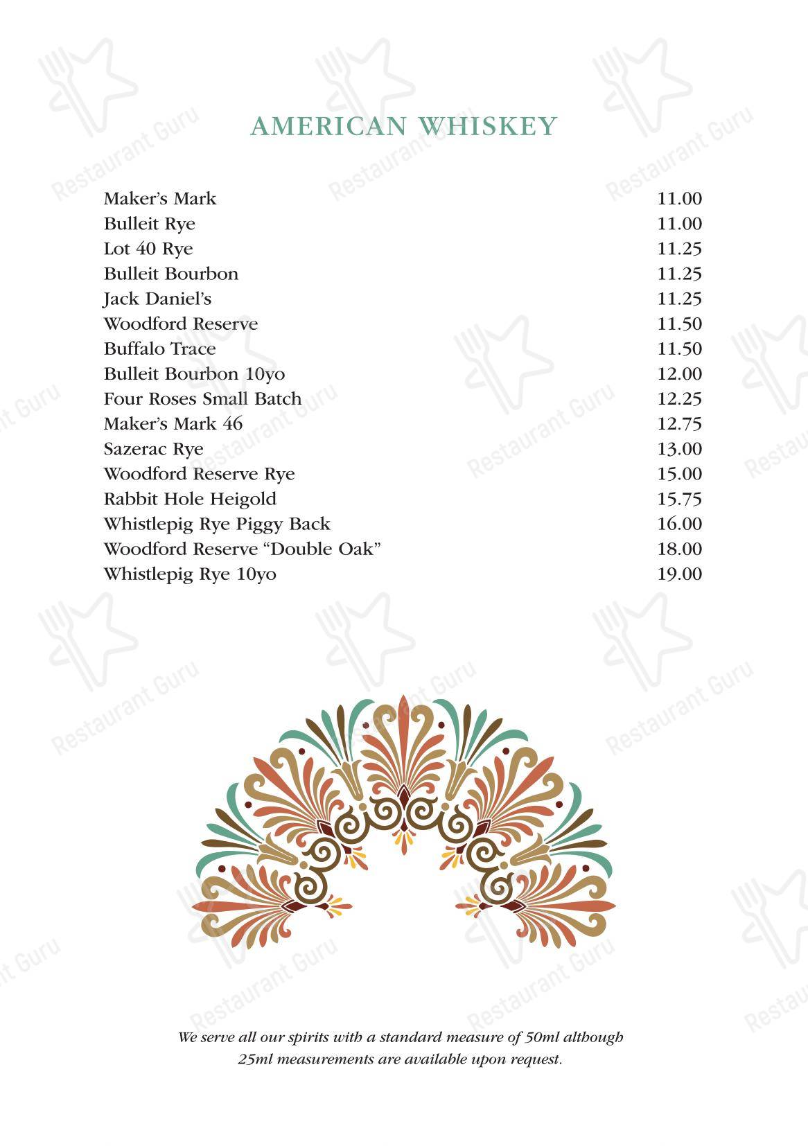 Daphne's в Лондоне - Catering Menu