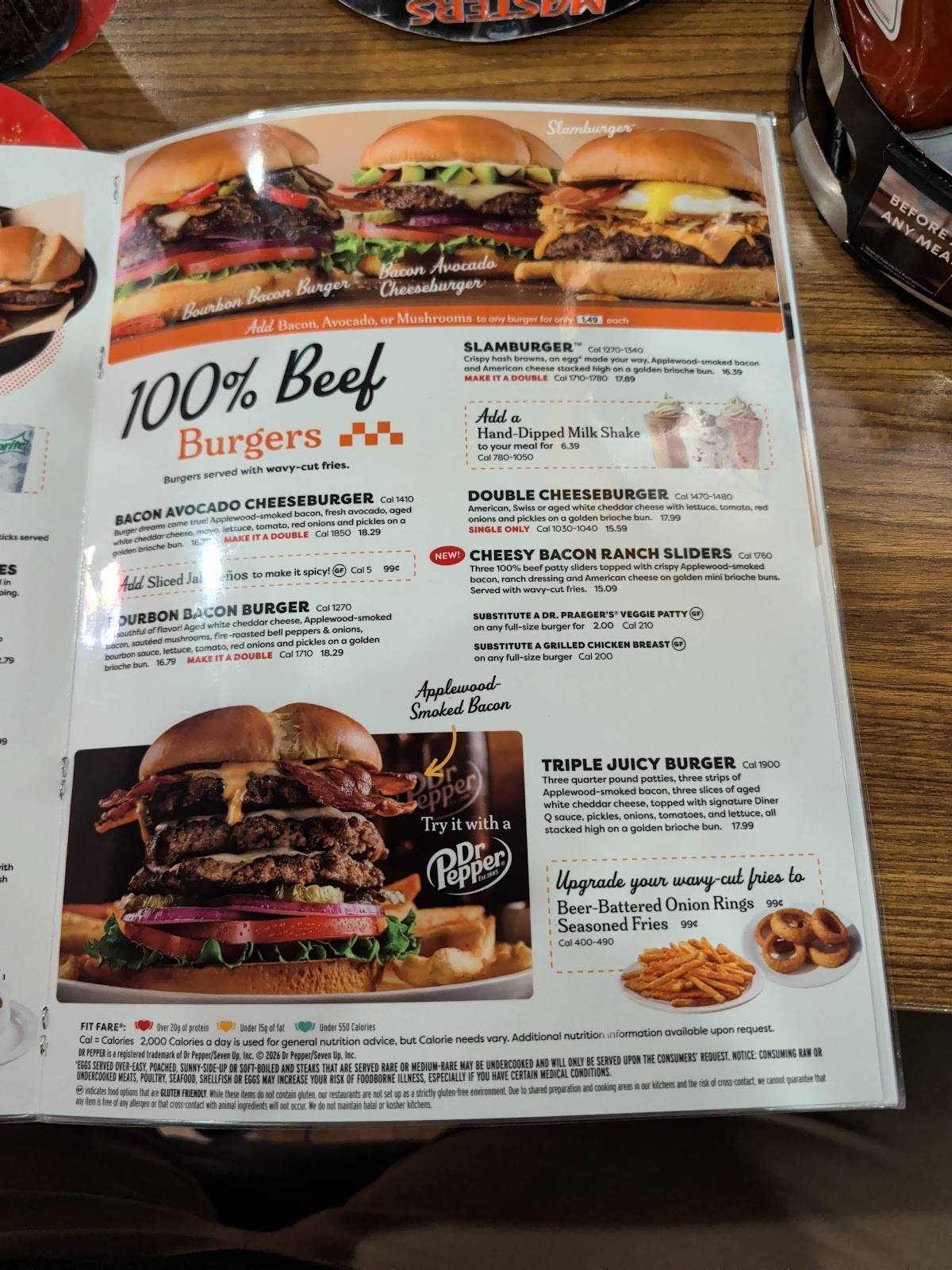 Denny's Restaurant меню