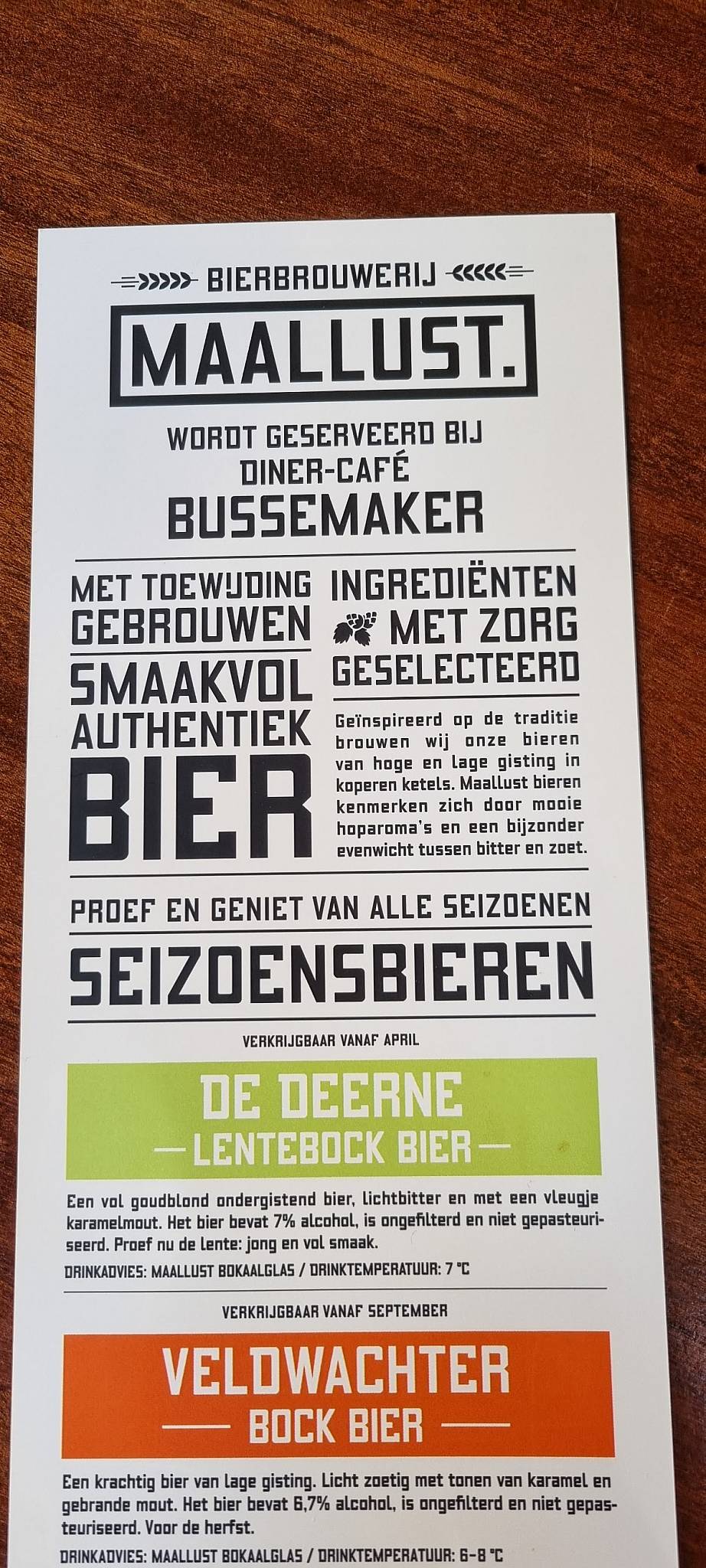Diner-Café Bussemaker меню