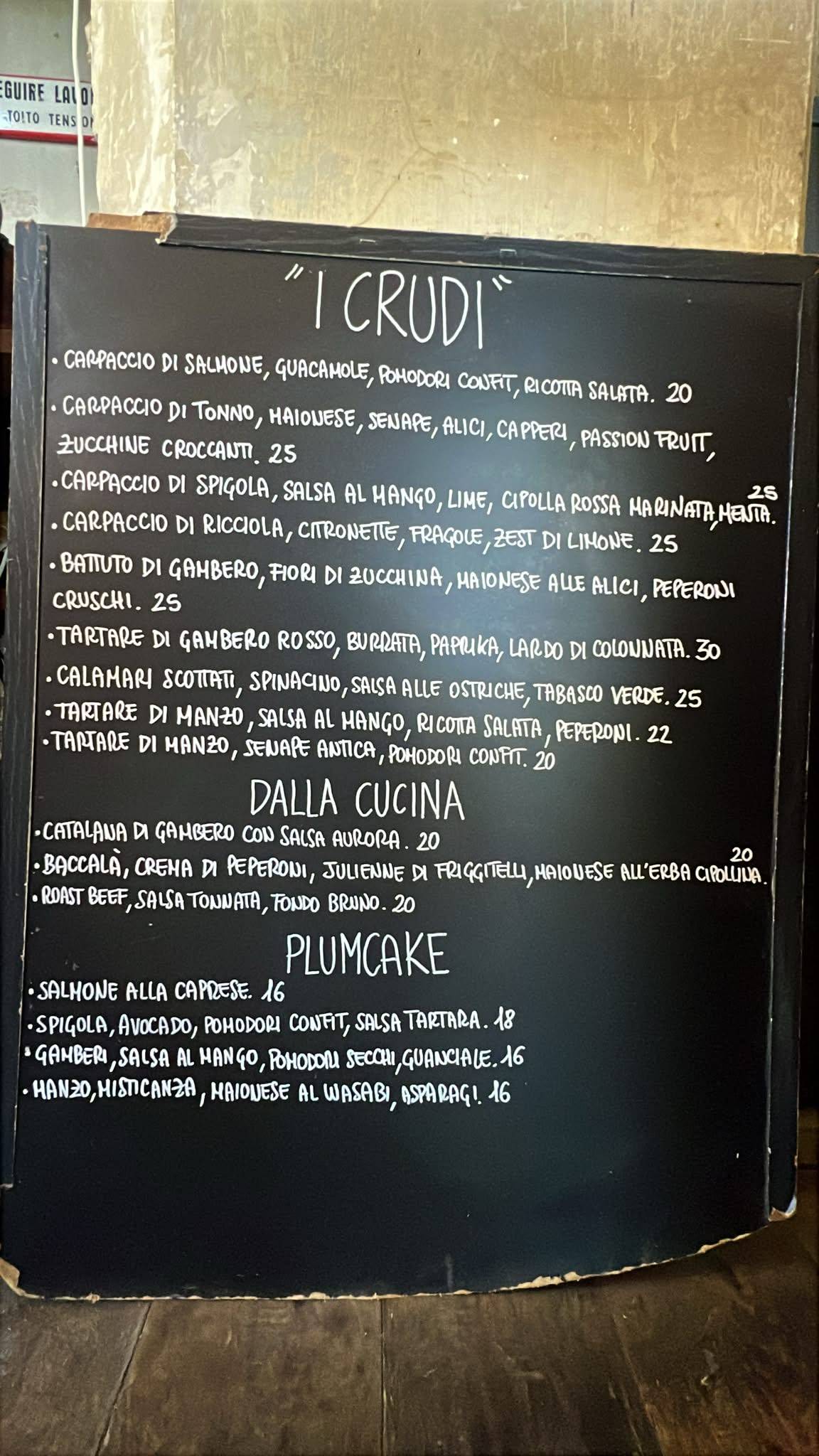 Downing Square Tartare Bar меню