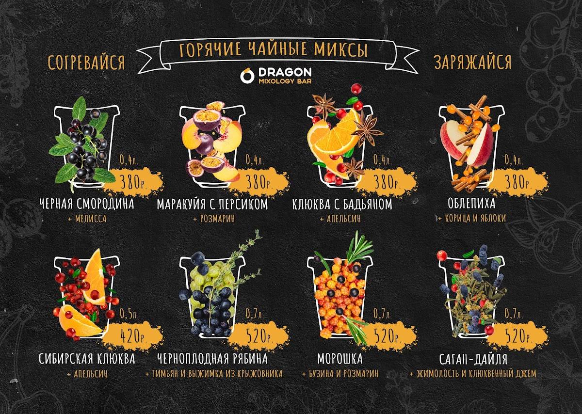 Dragon Mixology Bar меню