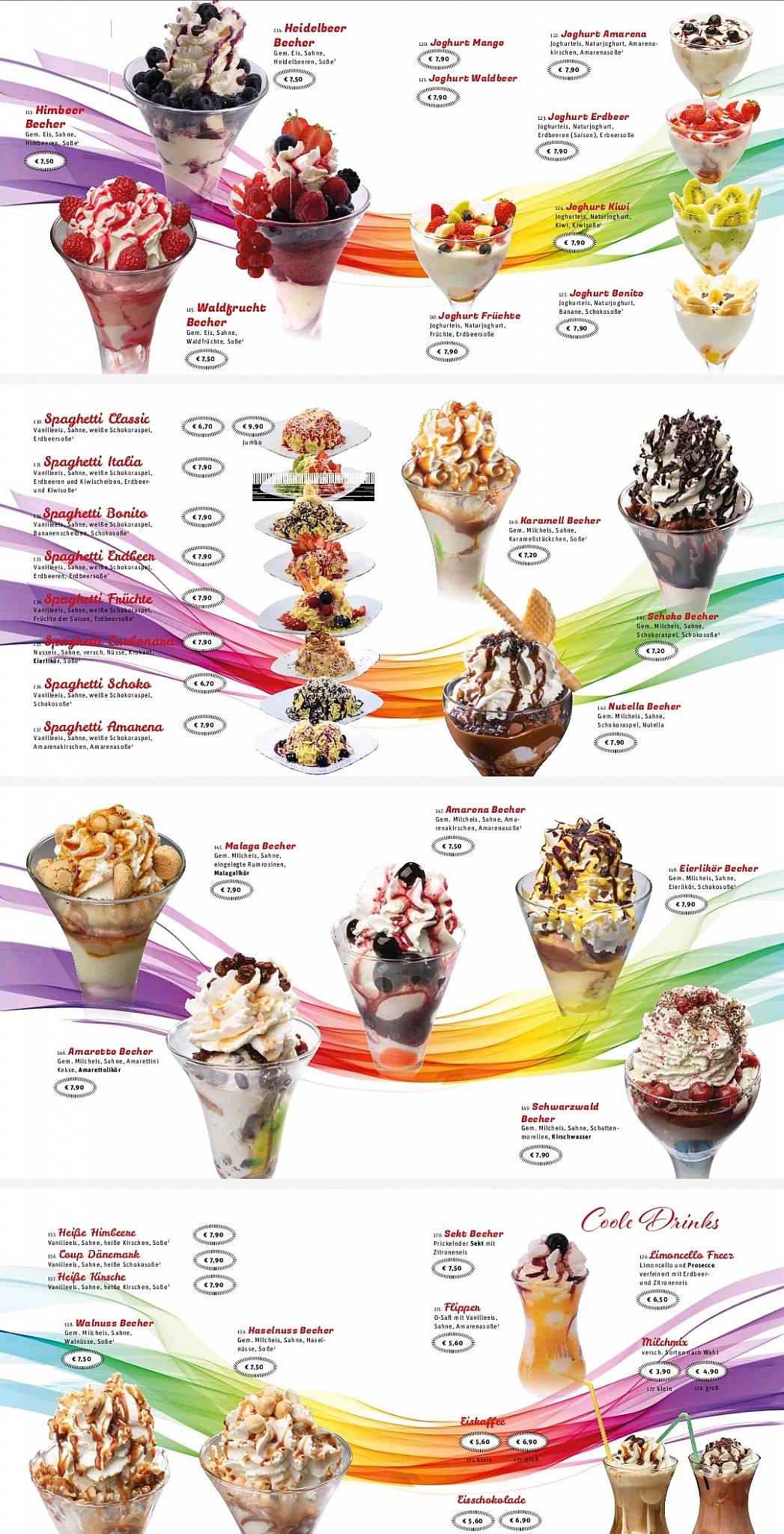 Eiscafé Italia меню