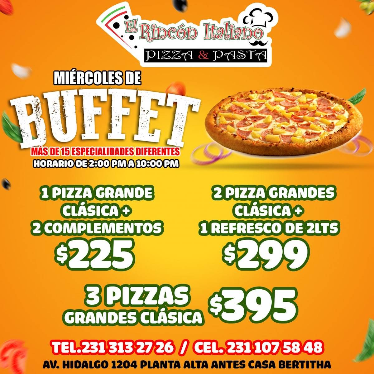 El Rincon Italiano меню