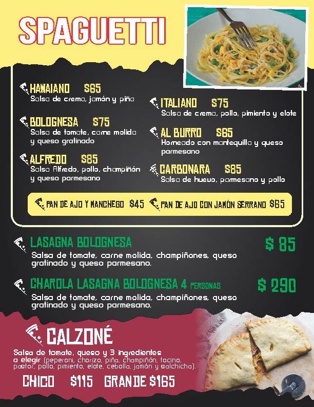 El Rincon Italiano меню