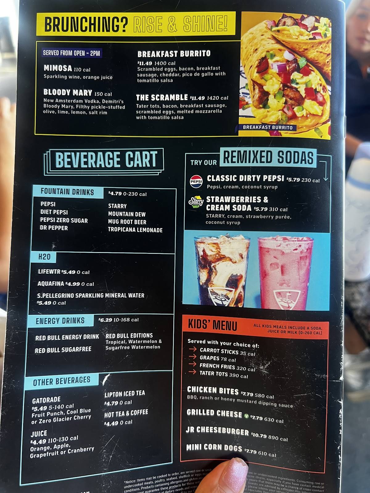 Topgolf El Segundo меню