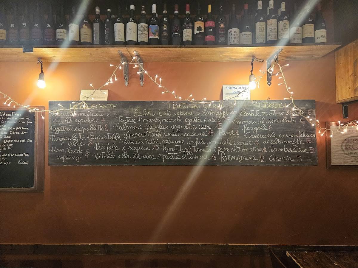 Enoteca Peccati меню