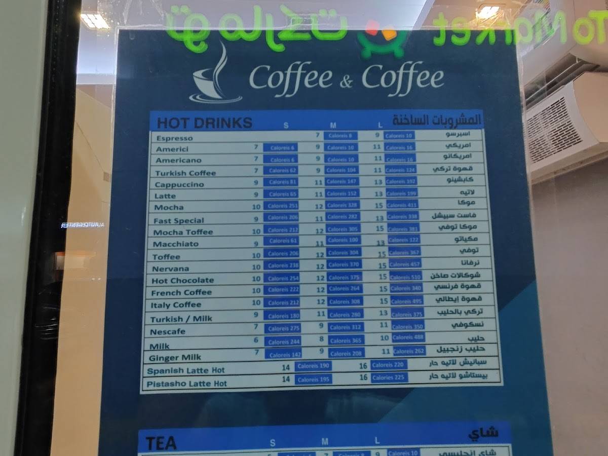 Fast coffee меню