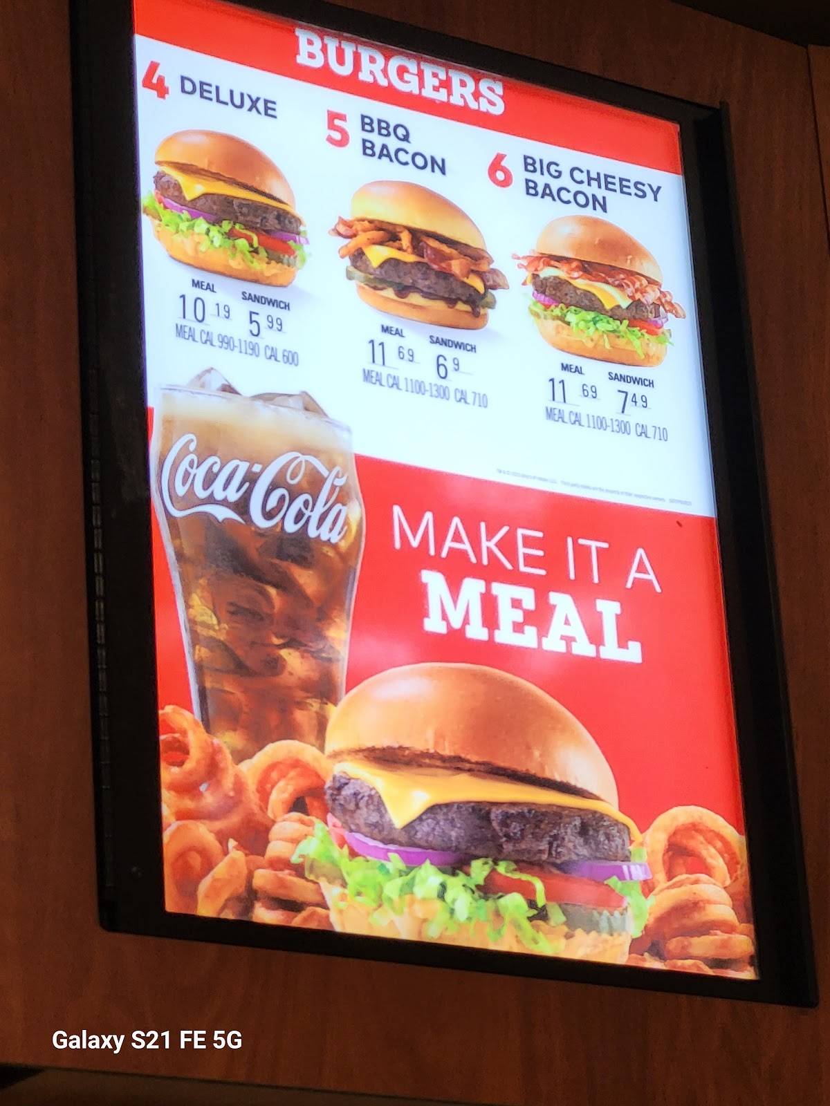 Arby's меню