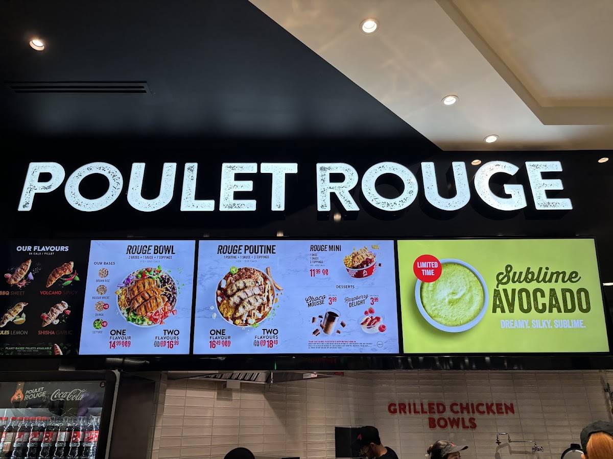 Poulet Rouge меню