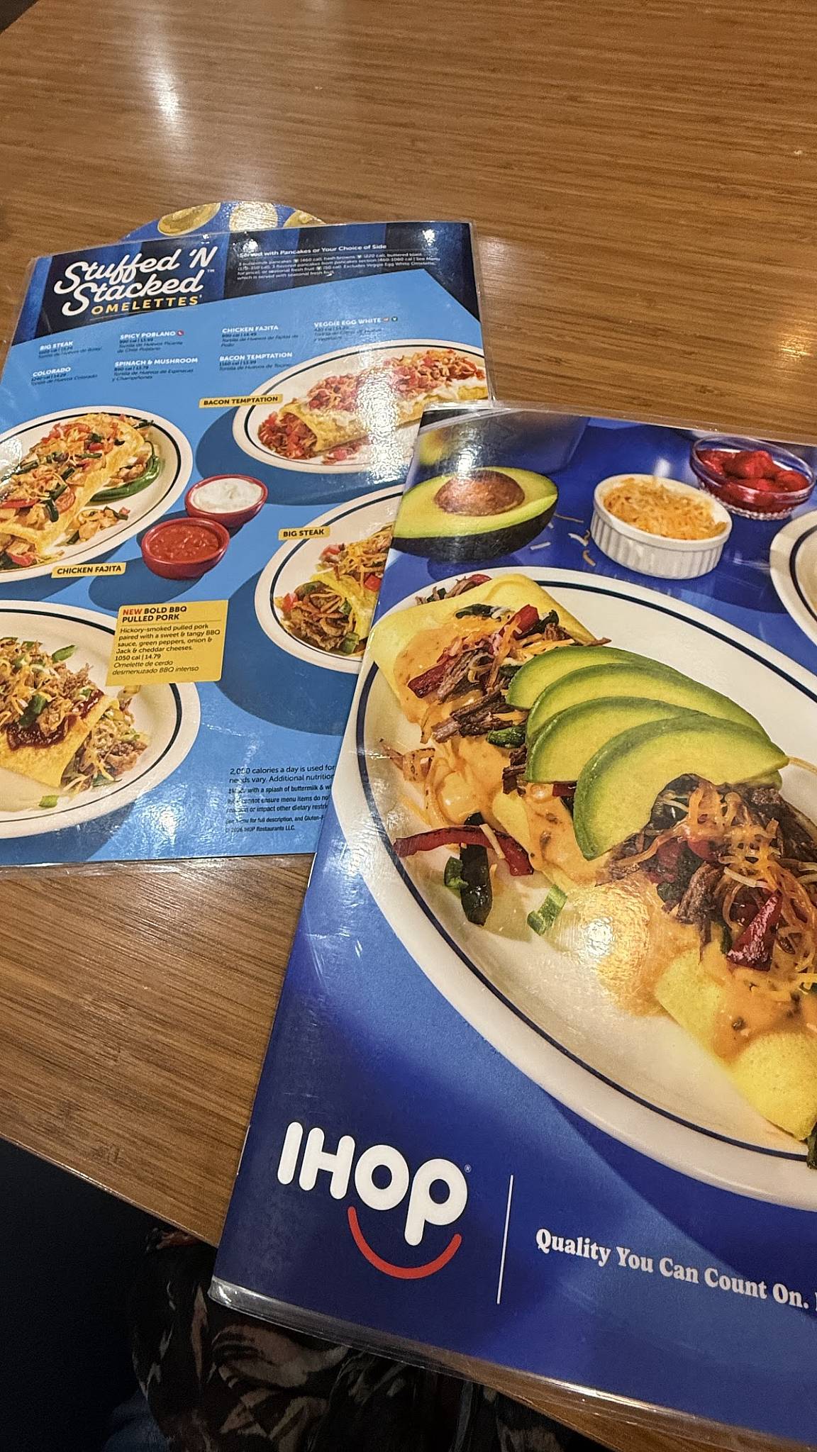 IHOP меню