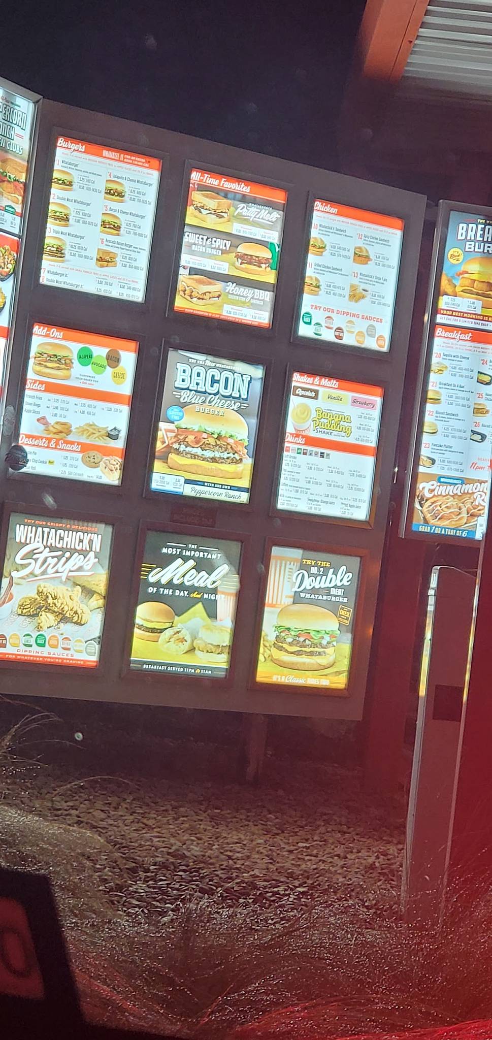 Whataburger меню