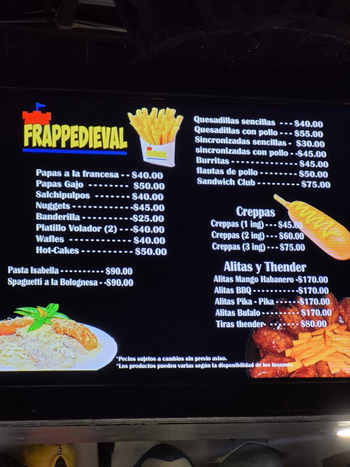 Frappedieval меню