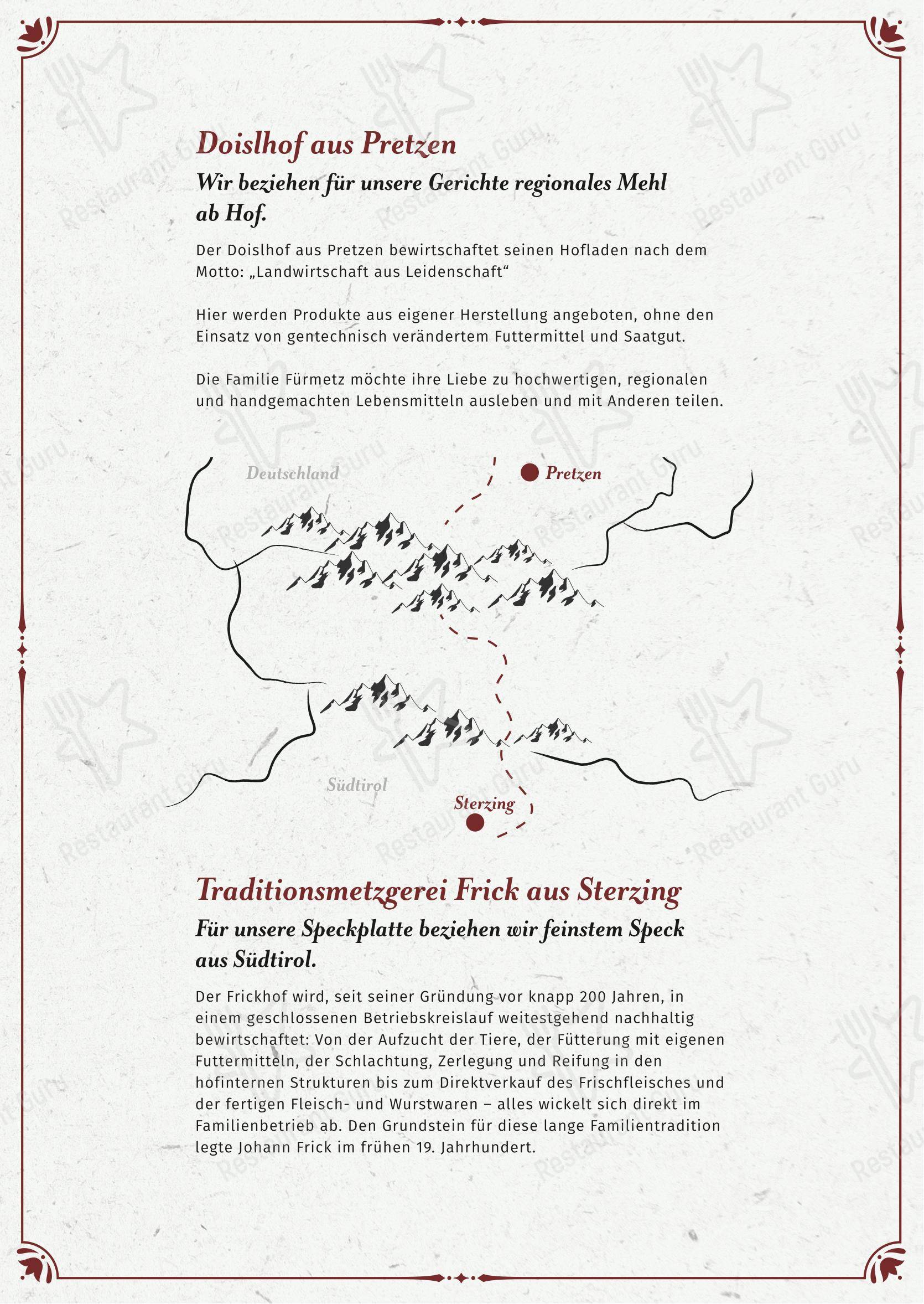 Gasthof zur Post в Эрдинге - 菜单