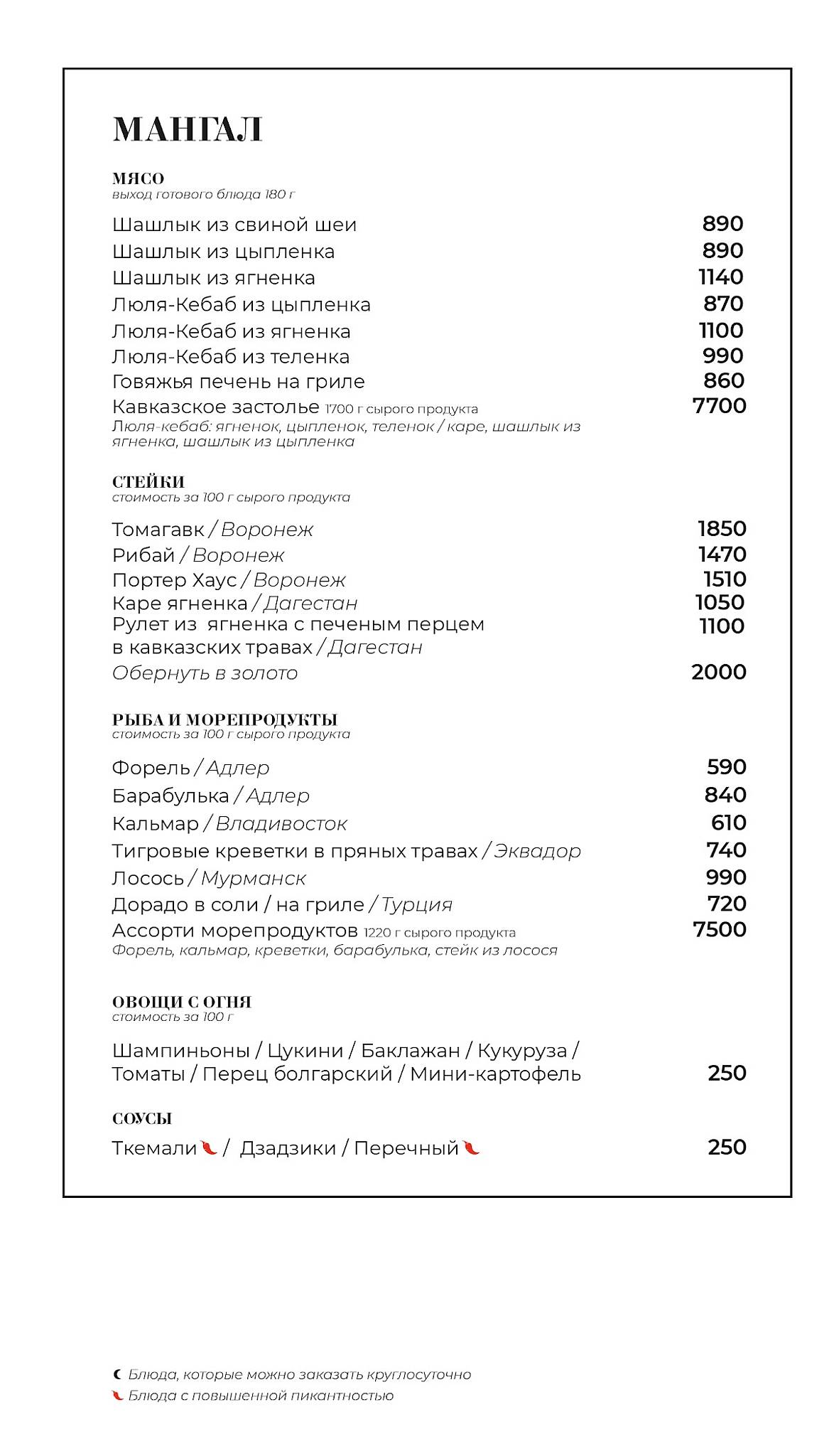 Джорджио Сулугуни меню