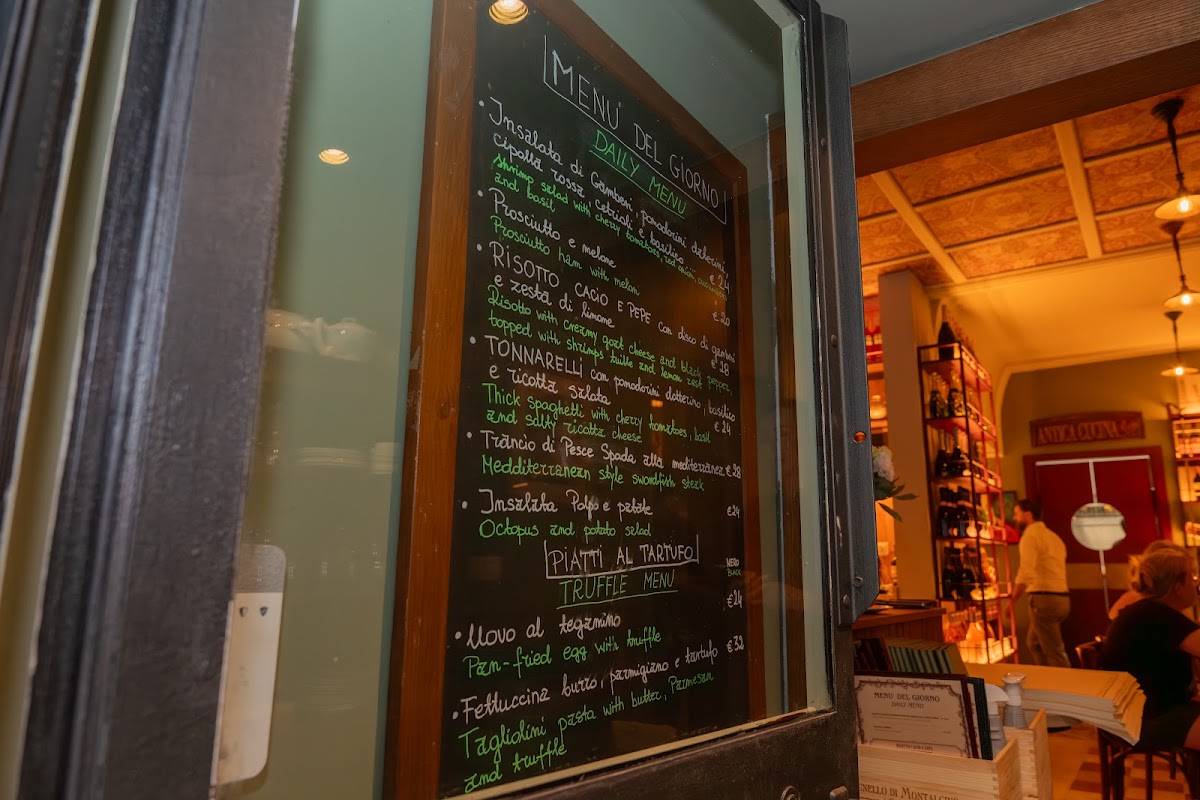 Giulietta alle Carrozze Ristorante меню