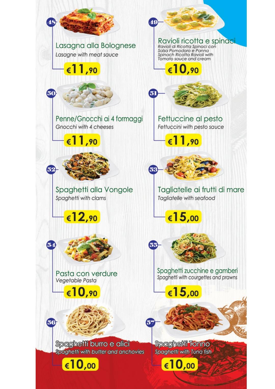 Grilled House Rome меню