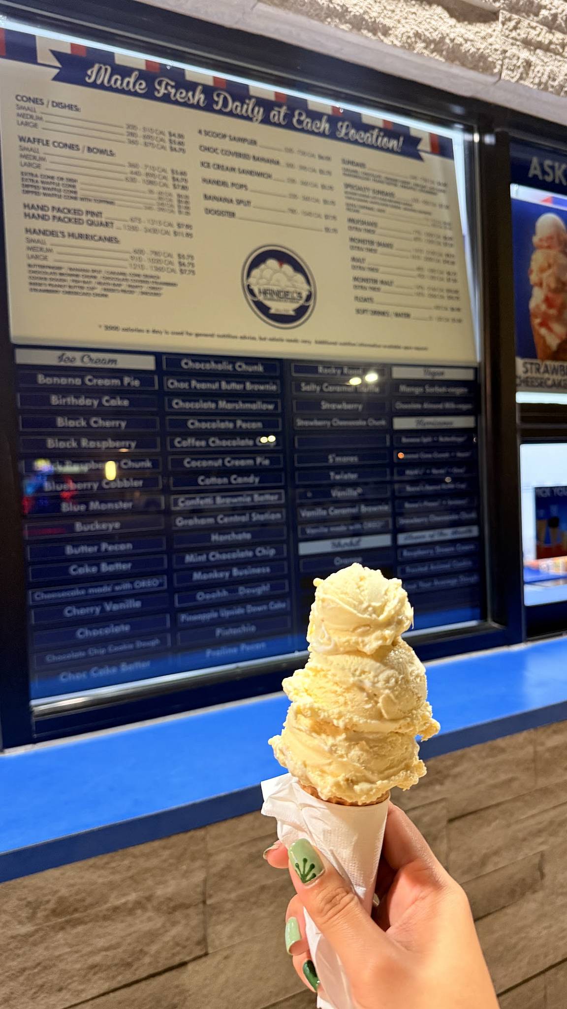 Handel's Homemade Ice Cream меню