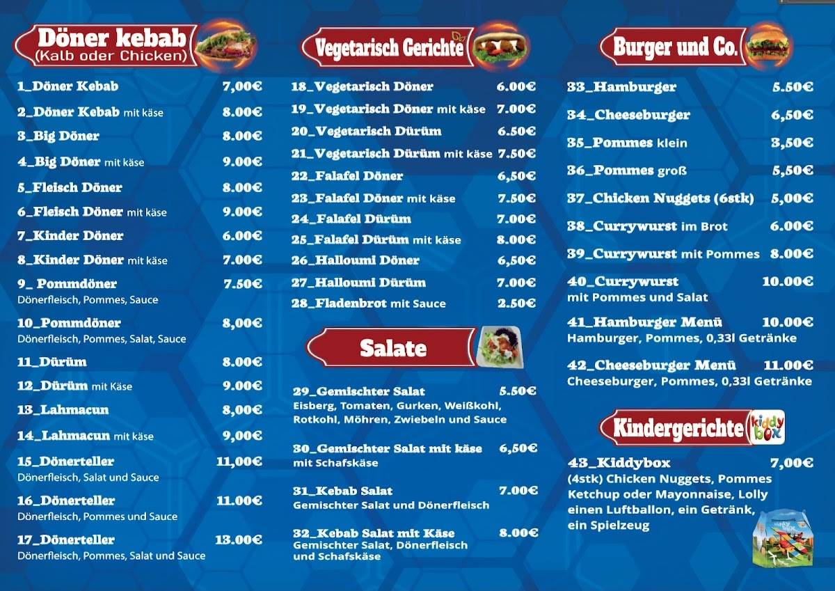 Hansa Kebab (Gross-Klein) меню