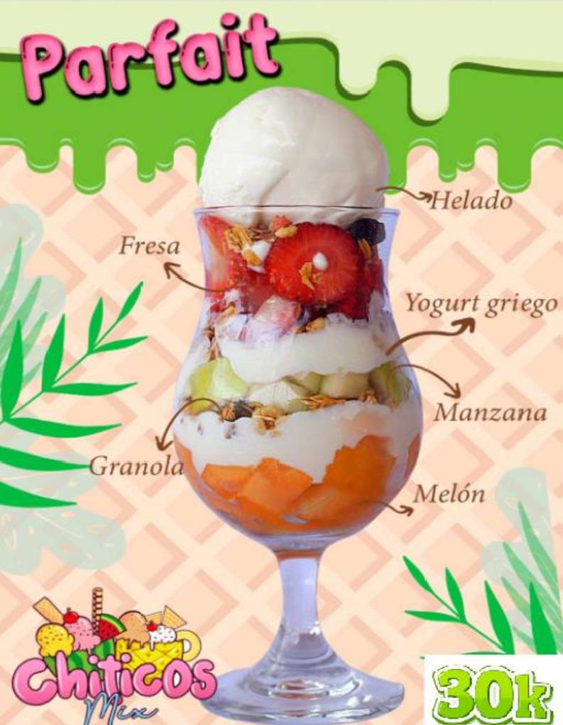 Heladería y Frutería Chiticos Mix меню