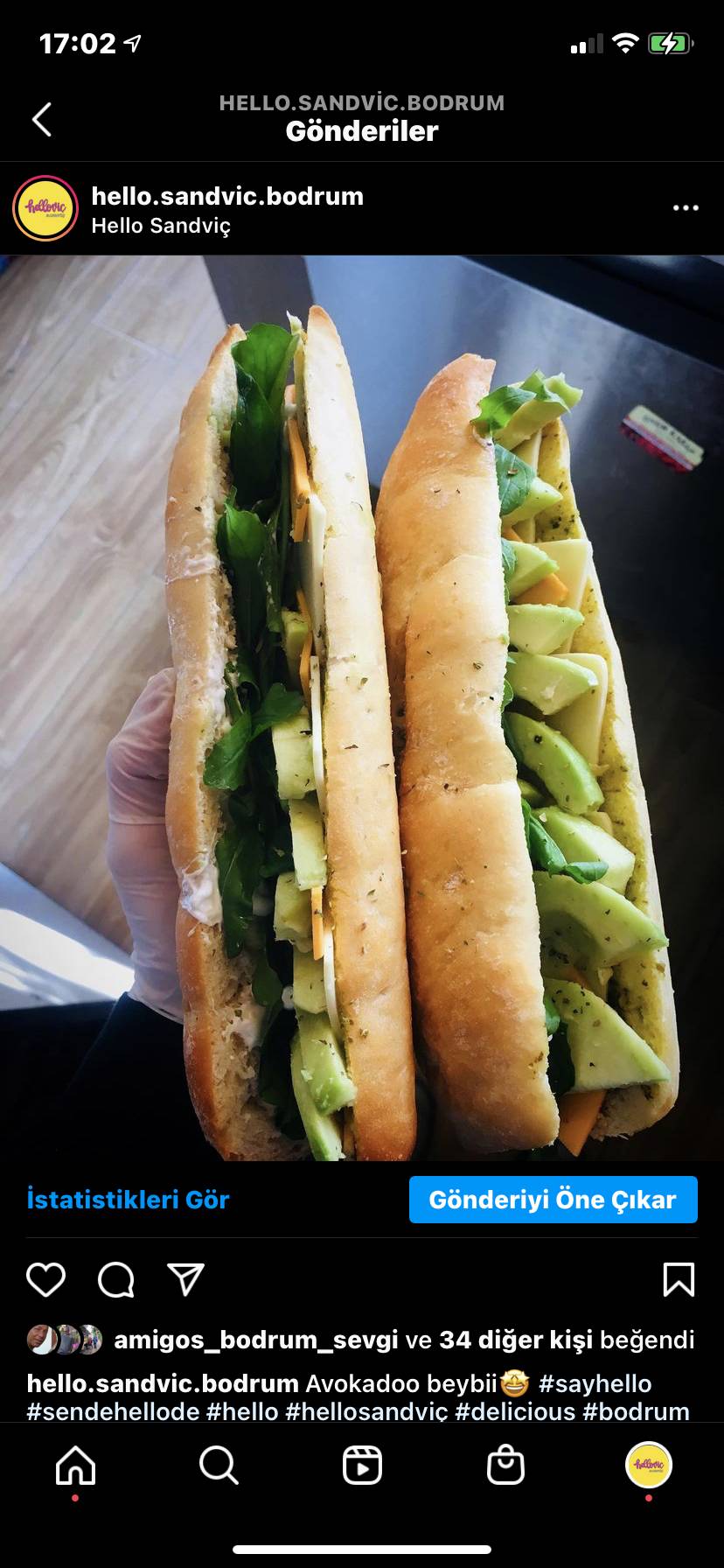 Hello Sandwich меню