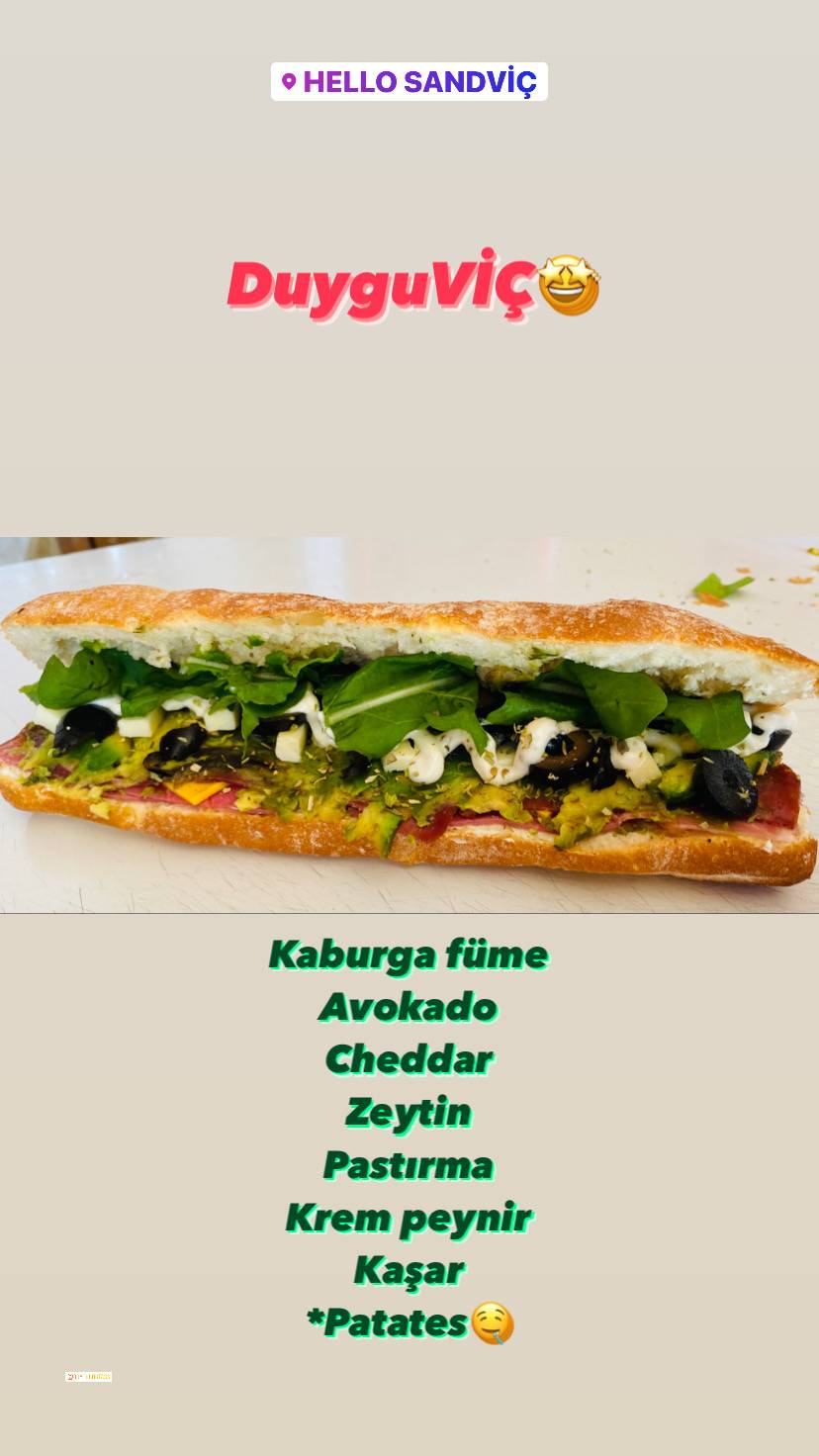 Hello Sandwich меню