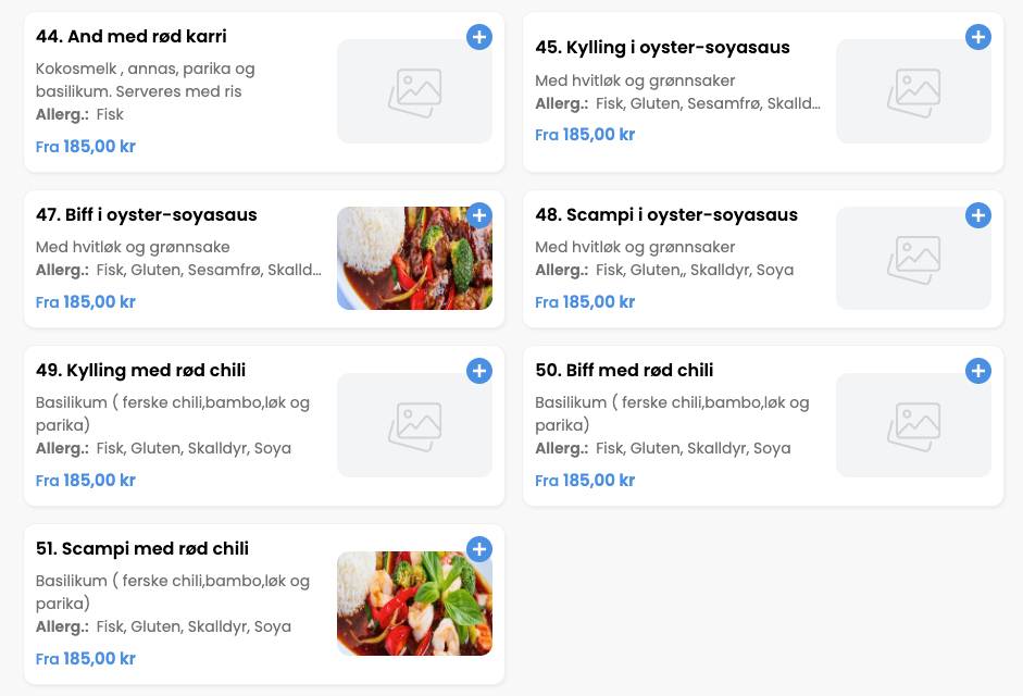 Helt Rått Sushi меню