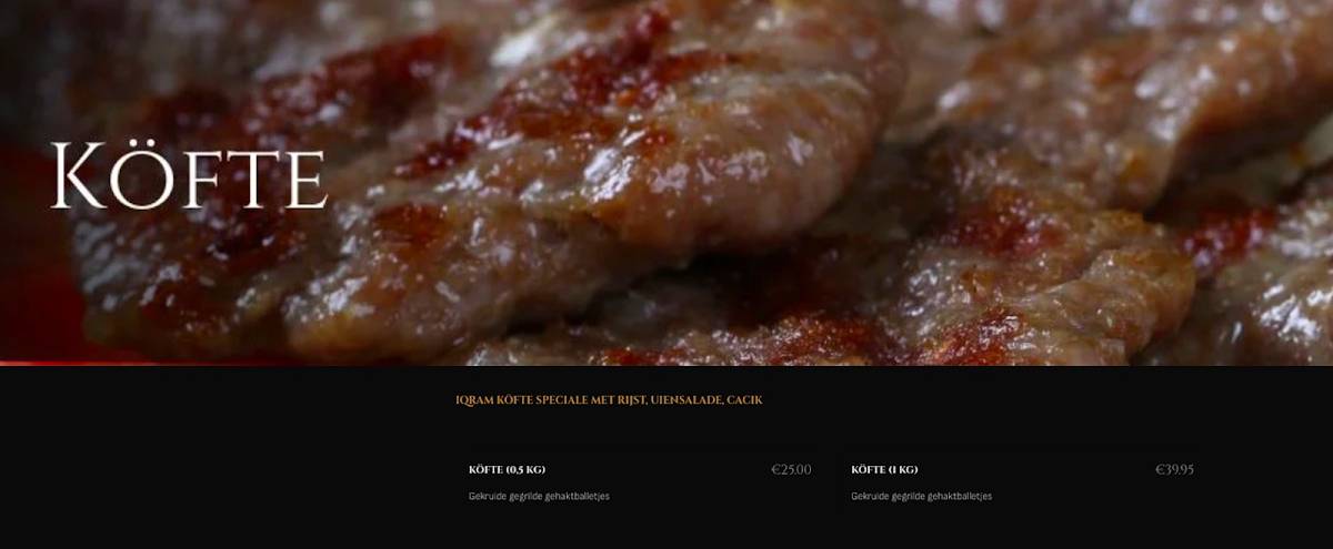 IQRAM Restaurant меню