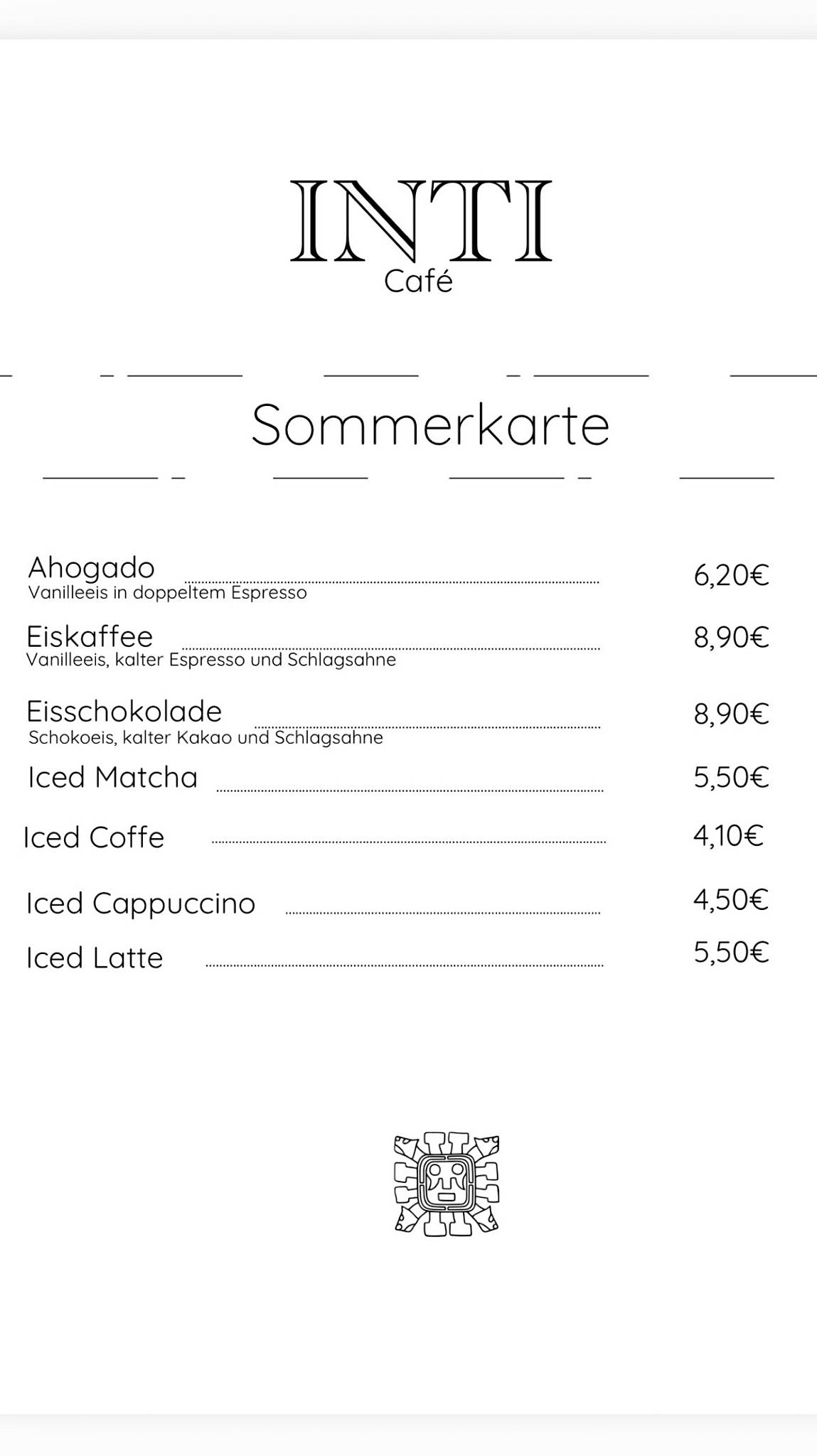 Inti - Göttingen меню