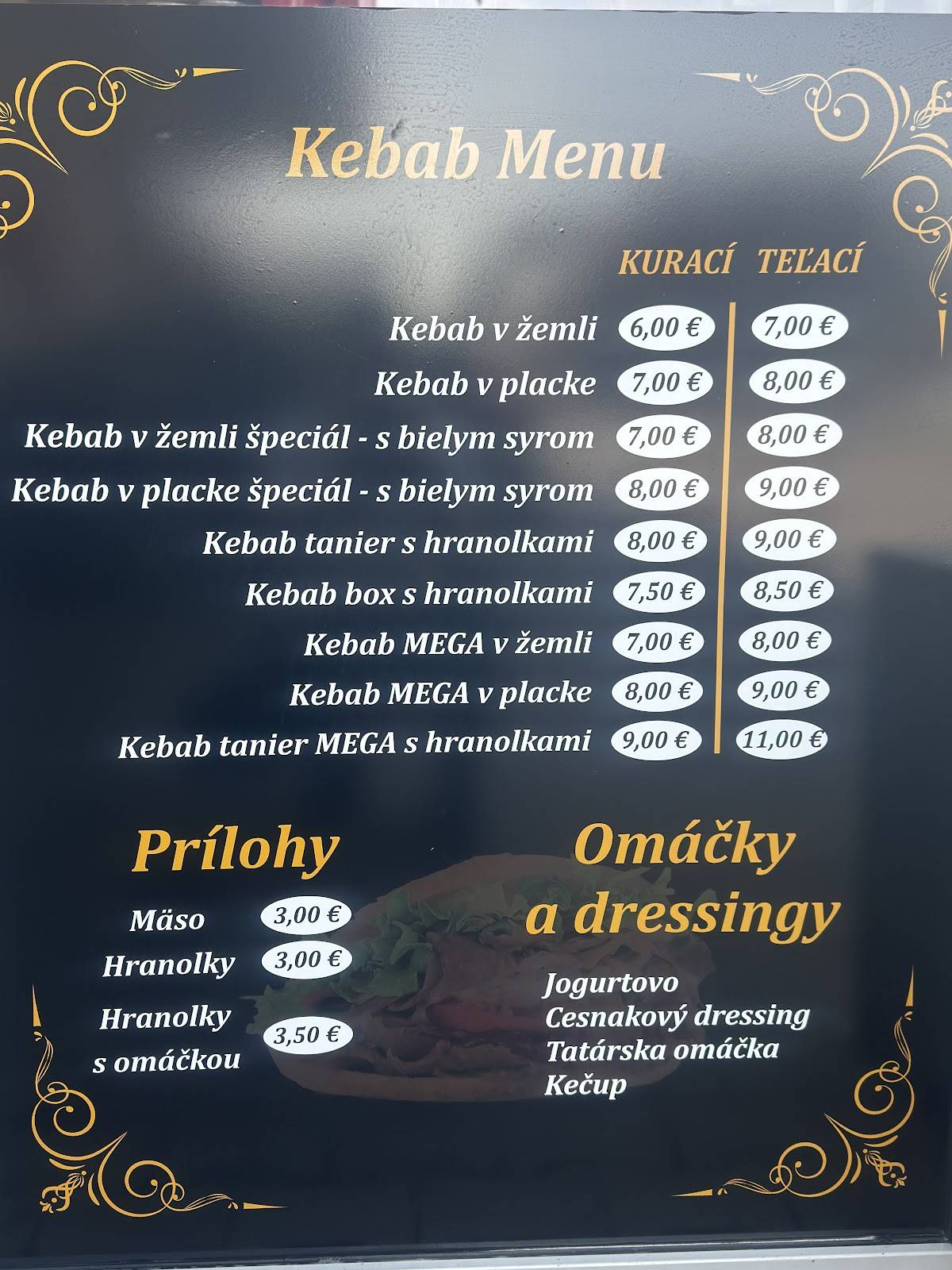 Istanbul Kebab Rovinka меню