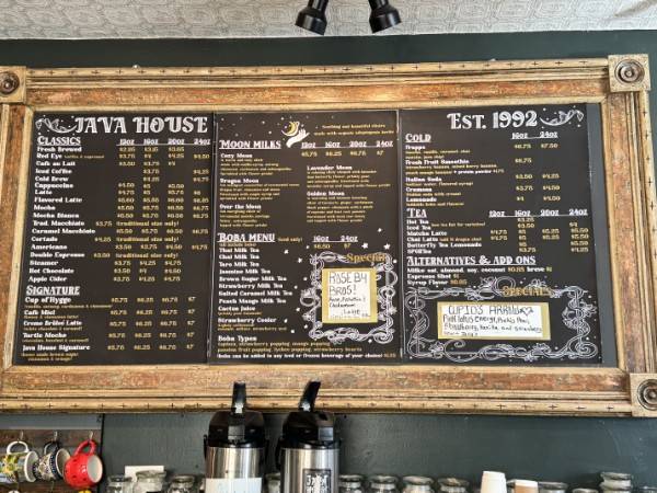Java House (Cedarburg) меню