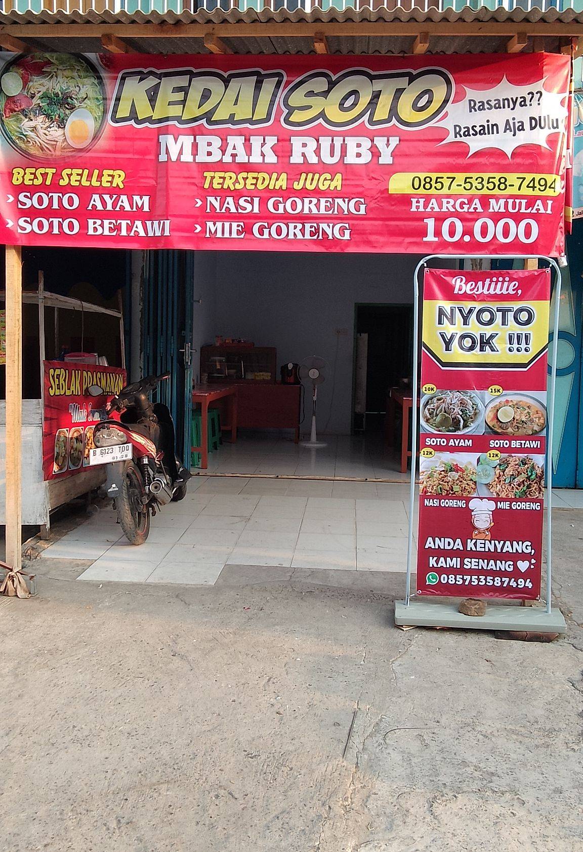 KEDAI SOTO MBAK RUBY меню