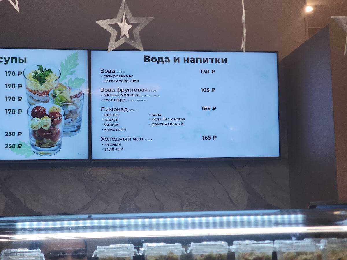 Кафе "Лениниградское" меню