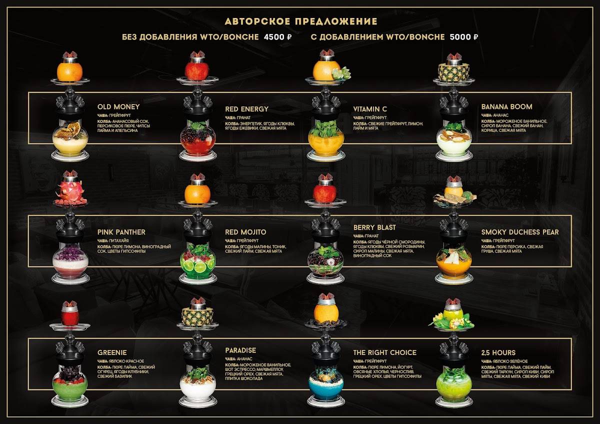 Кальянная Мята Lounge Красные ворота меню